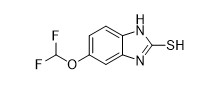 5-Difluoromethoxy-2-Mercapto-1H-Benzimidazol CAS No. 97963-62-7 wit of van de Witte Kristallijne Tussenpersonen van Poederapis