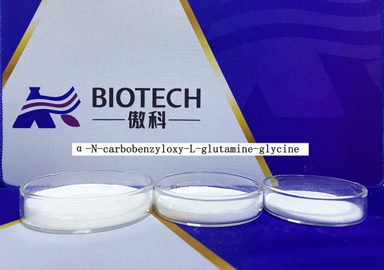 α van de de Glutamineglycine Z Glu Gly OH CAS 6610-42-0 van N Carbobenzyloxy L het Witte Poeder 	Korte Kettingspolypeptiden