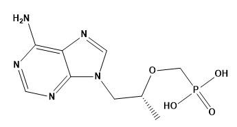 APIstussenpersonen Tenofovir CAS No. 147127-20-6 witte kristallijne stevige zuiverheid 98%