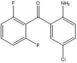 (2-amino-5-Chlorophenyl) Samenstelling CAS 28910-83-0 van Methanone (van 2,6-Difluorophenyl) de Heterocyclische