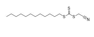 Metaalchelaatchromatografie Cyanomethyldodecyltrithiocarbonaat CAS Nr. 796045-97-1 C15H27NS3 97%