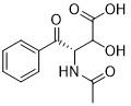 Threo-2-hydroxy-3-acetylamino-4-oxo-4-phenylbutanzuur,87081-54-7