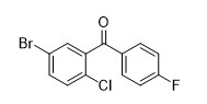 (5-Bromo-2-Chlorophenyl) de Zuiverheids98% Wit Poeder van Methanone 915095-85-1 (van 4-Fluorophenyl)
