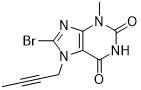 8-Bromo-7 (maar-2-Ynyl) - 3-methyl-1H-purine-2,6 (3H, 7H) - Dione CAS No. 666816-98-4 wit aan van Wit Poeder