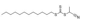 Metaalchelaatchromatografie 1-cyanoethyldodecylcarbonotrithioate CAS Nr. 1186022-27-4 C16H29NS3 Zuiverheid 95%