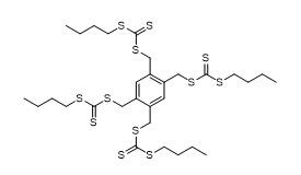 C,​C',​C'',​C''''-​[1,​2,​4,​5-​Benzeentetrayltetrak​is(methyleen)​] tetrakis(C-​butylcarbonotrithioaat)
