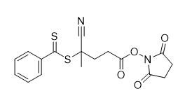 N-Succinimidyl 4-Cyano-4-(fenylcarbonothioylthio)pentanoaat CAS-nr. 864066-74-0 C17H16N2O4S2 95%