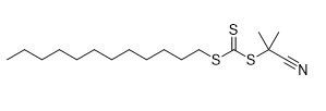 2-Cyano-2-[(dodecylsulfanylthiocarbonyl)sulfanyl]propaan CAS-nr. 870196-83-1 C17H31NS3 Gele vaste stof
