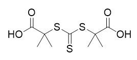 2,2'-(thiocarbonylbis(sulfaandiyl))bis(2-methylpropaanzuur) CAS-nr. 355120-40-0 C9H14O4S3 geel poeder