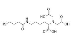 (S)-2,2'-((1-Carboxy-5-(4-Mercaptobutanamido)amyl)Azanediyl)Diacetinezuur CAS nr. 538328-49-3 C14H24N2O7S