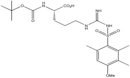 Aminozuurderivaten Boc-Arg ((Mtr) -OH CAS. 102185-38-6 Wit tot off-wit Poeder zuiverheid 98%