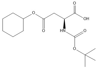 Boc-Asp (OcHx) - OH Aminozuurderivaten CAS Nr 73821-95-1 Zuiverheid 98% CC15H25NO6