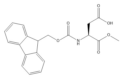De Derivaten CAS No .145038-52-4 fmoc-aspis-OMe C20H19NO6 van het zuiverheids98% Aminozuur
