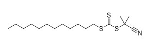 VLOTreagens 2-Cyano-2 [(dodecylsulfanylthiocarbonyl) sulfanyl] propaan CAS No. 870196-83-1 het Gele vaste lichaam van C17H31NS3