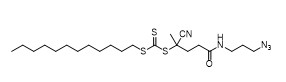 5 ((3-Azidopropyl) amino) - 2-cyano-5-oxopentan-2 dodecyl carbonotrithioate CAS No.	1644536-24-2 C22H39N5OS3