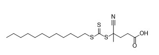 4-Cyano-4-dodecylsulfanylcarbothioylsulfanylpentanoic zuur CAS No. 870196-80-8 C19H33NO2S3 van wit aan geel vast lichaam