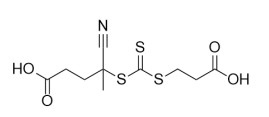 4 ((((2-Carboxyethyl) Thio) Thio Carbonothioyl)) - het Zure CAS 2055041-03-5 C10H13NO4S3 Gele Poeder van 4-Cyanopentanoic
