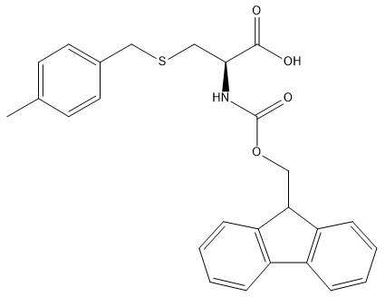 De Derivaten CAS 136050-67-4 fmoc-Cys van het zuiverheids98% Aminozuur (4-MeBzl) - OH C26H25NO4S