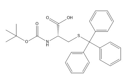 98% aminozuurderivaten CAS 21947-98-8 boc-Cys (Trt) - OH C27H29NO4S Poeder