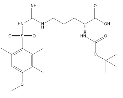 De Derivaten CAS 200122-49-2 boc-D-Arg van het zuiverheids98% Aminozuur (Mtr) - OH C21H34N4O7S