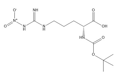 De Derivaten CAS 50913-12-7 boc-D-Arg van het zuiverheids98% Aminozuur (NO2) - OH C11H21N5O6 Wit Vast lichaam