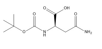 De Derivaten CAS No van het zuiverheids98% Aminozuur. 75647-01-7 boc-D-asparagine C9H16N2O5