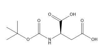 De Derivaten CAS No van het zuiverheids98% Aminozuur. 62396-48-9 boc-D-asparagine zure C9H15NO6
