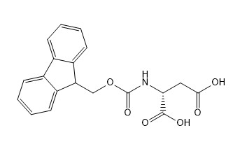 De Derivaten CAS No van het zuiverheids98% Aminozuur. 136083-57-3 fmoc-D-aspis-OH C19H17NO6