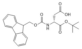Van het Aminozuurderivaten van CAS No 134098-70-7 de Zuiverheid 98% van fmoc-D-aspis-Otbu C23H25NO6