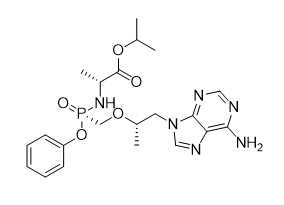 Isopropyl R S -1- 6-amino-9H-purine-9-yl Propan-2-yl Oxy Methyl Phenoxy Phosphoryl -D-alaninaat MF C21H29N6O5P Zuiverheid 95%