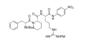 Pbf-4-Nitroaniline n-Boc-D-Phe-Ala-l-pit-Arg Korte Kettingspolypeptiden Pale Yellow Powder 97%
