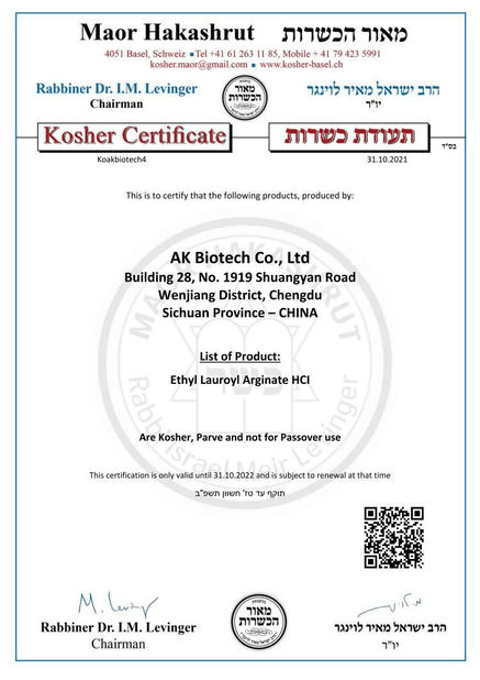 CHINA AK Biotech Co.,Ltd certificaten
